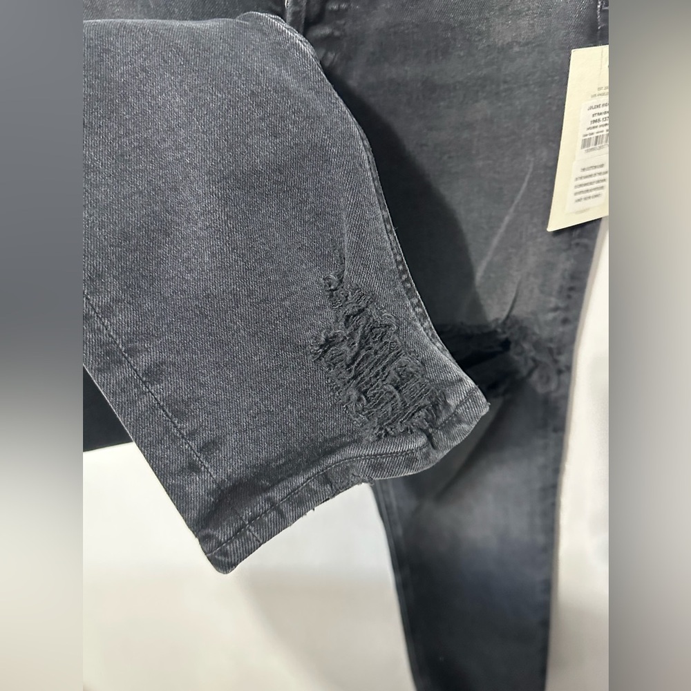 Citizens of Humanity high-rise slim jeans black-wash distress sz 23 new wi tags - Picture 8 of 8